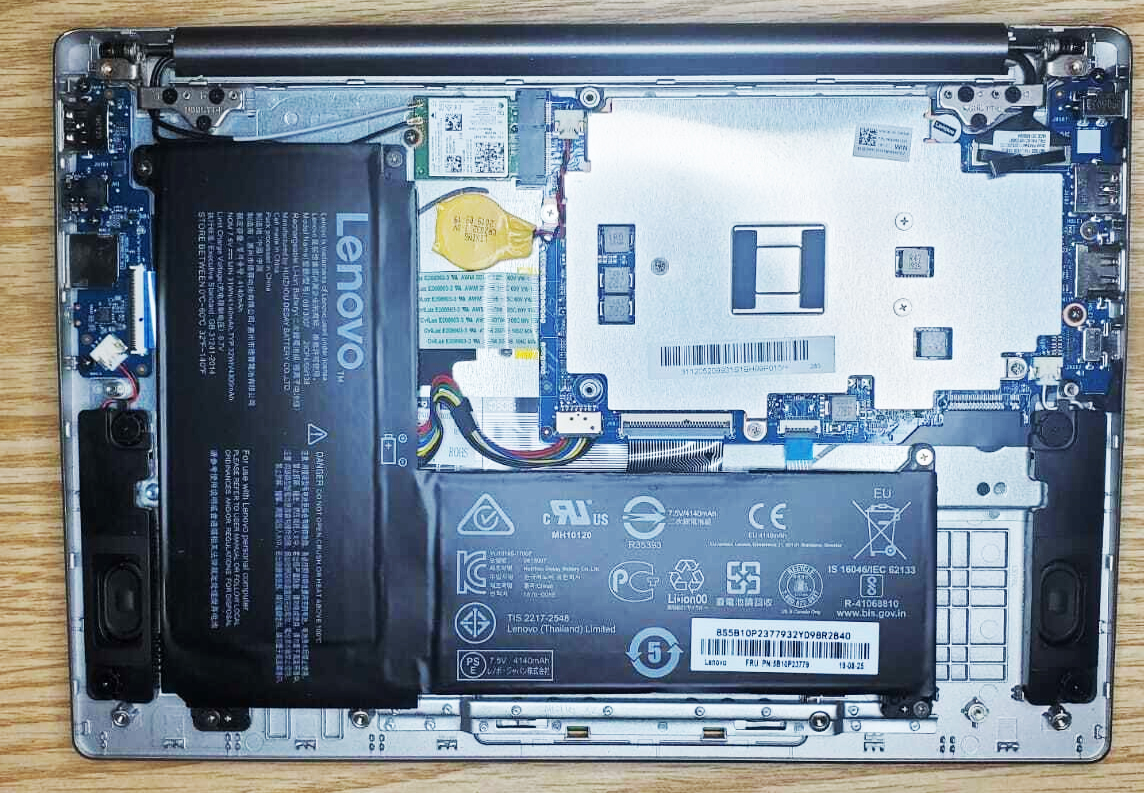 Internal Photo of Lenovo Ideapad S130-11IGM 120S-11IAP 120S-11 130S-11IGM Spanish SP keyboard (IdeaPad 130S-11IGM)